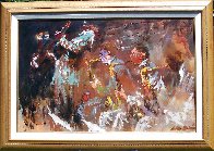 Jazz Players 1961 29x41 Huge Original Painting by LeRoy Neiman - 2 Jazz Players 1961 29x41 Huge Original Painting by LeRoy Neiman - 2