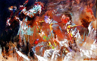 Jazz Players 1961 29x41 Huge Original Painting by LeRoy Neiman - 0 Jazz Players 1961 29x41 Huge Original Painting by LeRoy Neiman - 0