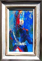 French Honor Guard 1961 25x17 Original Painting by LeRoy Neiman - 1