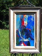 French Honor Guard 1961 25x17 Original Painting by LeRoy Neiman - 2