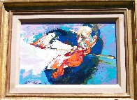 Jascha Heifetz 1967 13x17 Original Painting by LeRoy Neiman - 2 Jascha Heifetz 1967 13x17 Original Painting by LeRoy Neiman - 2