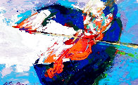 Jascha Heifetz 1967 13x17 Original Painting by LeRoy Neiman - 0 Jascha Heifetz 1967 13x17 Original Painting by LeRoy Neiman - 0