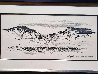 Cody, Wyoming 1955 17x29 Early Drawing Original Painting by LeRoy Neiman - 2