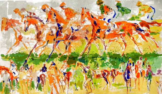 Racing 1973 - Huge Limited Edition Print by LeRoy Neiman