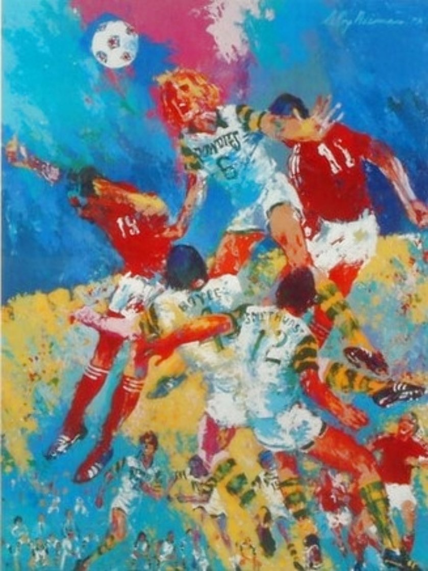 Soccer is a Kick in the Grass Poster 1975 Limited Edition Print by LeRoy Neiman