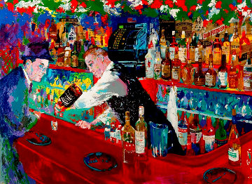 Frank At Rao's 2005 - Huge Limited Edition Print - LeRoy Neiman Frank At Rao's 2005 - Huge Limited Edition Print - LeRoy Neiman
