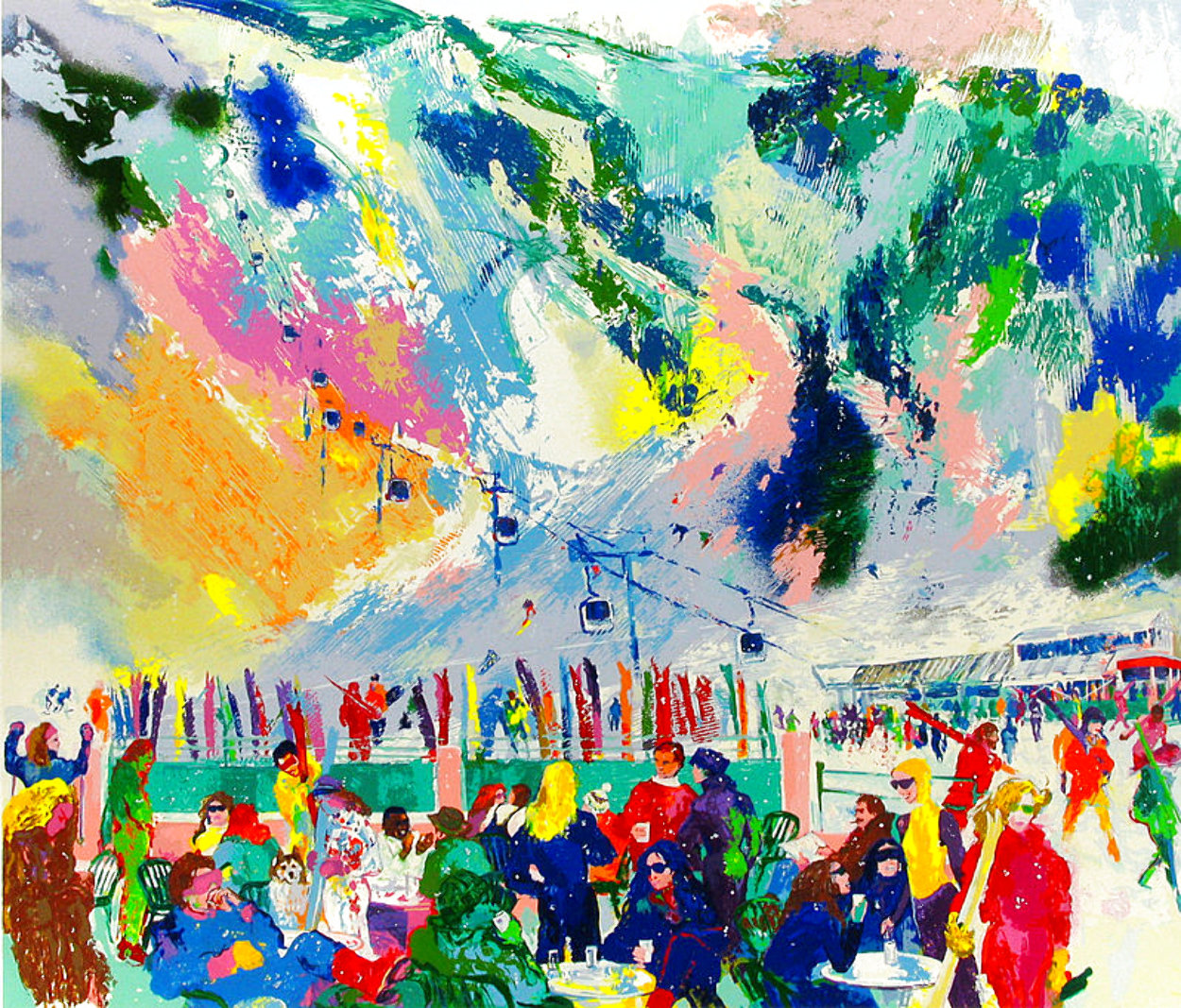 Aspen Mountain Rendezvous 2002 Limited Edition Print by LeRoy Neiman