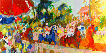 Leaving the Paddock 2008 Limited Edition Print - LeRoy Neiman Leaving the Paddock 2008 Limited Edition Print - LeRoy Neiman