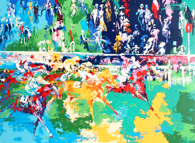 Ascot Finish 1974 - England Limited Edition Print by LeRoy Neiman