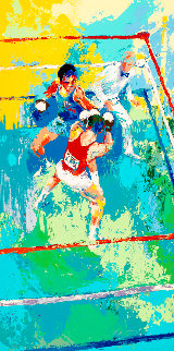 Olympic Boxers AP 1980 Limited Edition Print - LeRoy Neiman Olympic Boxers AP 1980 Limited Edition Print - LeRoy Neiman