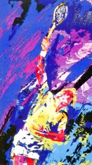Classic Serve 1974 Limited Edition Print - LeRoy Neiman Classic Serve 1974 Limited Edition Print - LeRoy Neiman