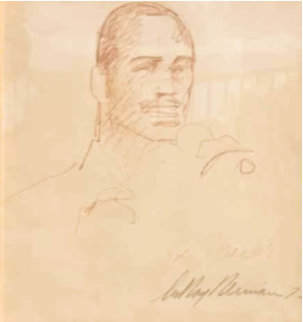 Joe Frazier 12x10 Drawing - LeRoy Neiman Joe Frazier 12x10 Drawing - LeRoy Neiman