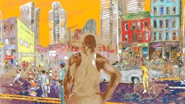 Harlem Streets Cities in Schools 1982 Limited Edition Print - LeRoy Neiman Harlem Streets Cities in Schools 1982 Limited Edition Print - LeRoy Neiman