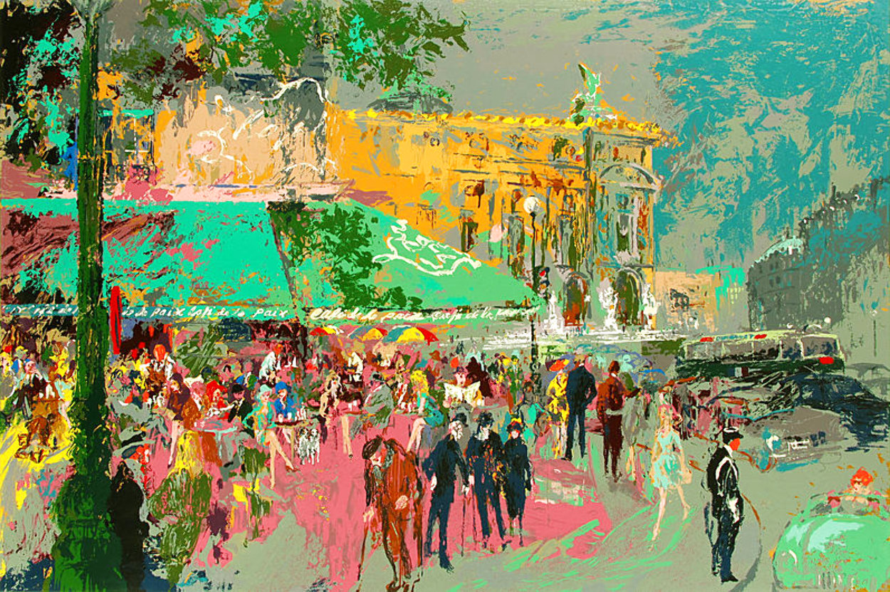 Cafe De La Paix 1980 Limited Edition Print by LeRoy Neiman Cafe De La Paix 1980 Limited Edition Print by LeRoy Neiman