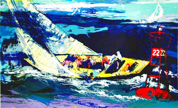 1970 America's Cup, Intrepid Vs Gretel II 2007 Limited Edition Print - LeRoy Neiman 1970 America's Cup, Intrepid Vs Gretel II 2007 Limited Edition Print - LeRoy Neiman