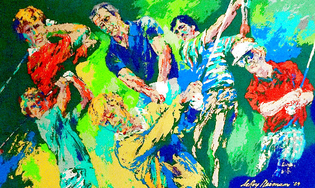 Big Six Golf Poster 1984 - Huge HS Limited Edition Print by LeRoy Neiman