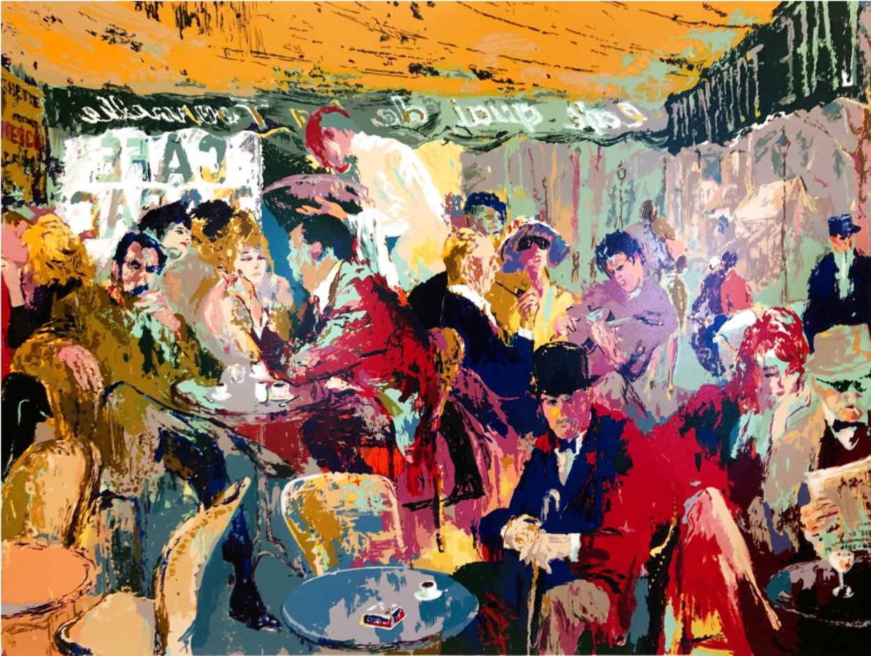 Cafe Rive Gauche 1991 Limited Edition Print by LeRoy Neiman