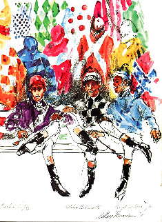 Jockeys 1971 Limited Edition Print - LeRoy Neiman