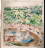 Rice vs. Texas A and M Watercolor 1966 29x27 Watercolor by LeRoy Neiman - 2