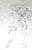He Lost His Head Over Her 1962 27x23 Drawing by LeRoy Neiman - 3 He Lost His Head Over Her 1962 27x23 Drawing by LeRoy Neiman - 3