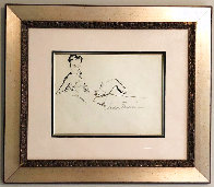 Reclining Woman 1959 26x30 Early Drawing by LeRoy Neiman - 1
