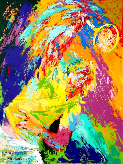 Power Serve 1981 - Huge Limited Edition Print by LeRoy Neiman
