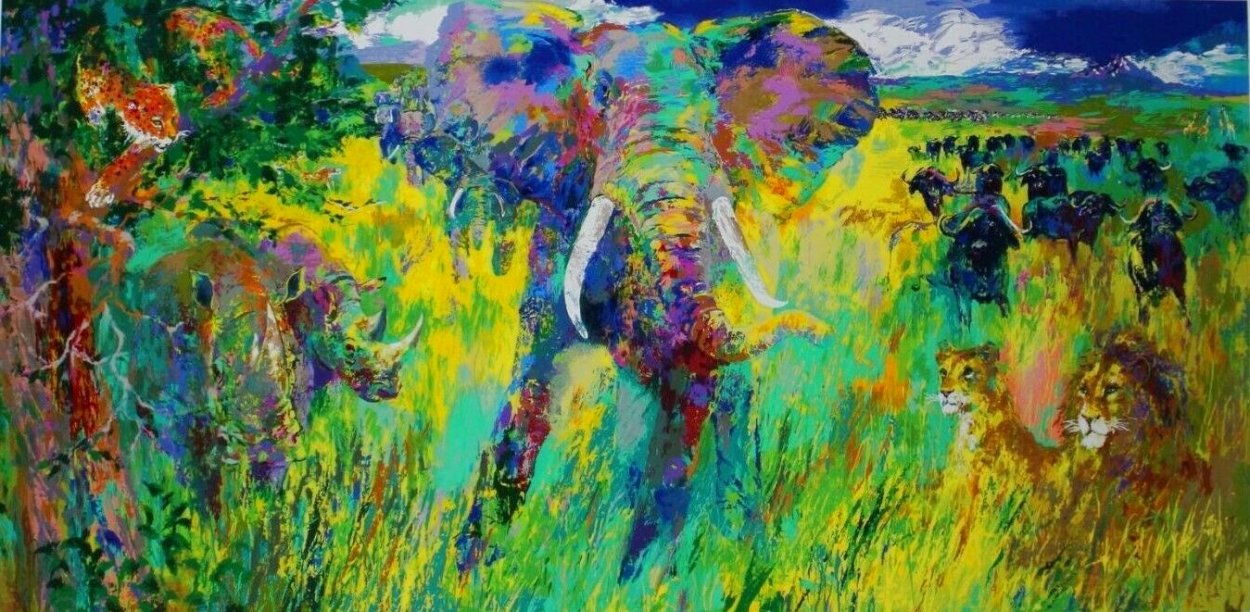 Big Five 2001 - Huge Limited Edition Print by LeRoy Neiman