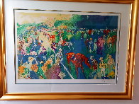 Paddock at Chantilly 1992 - Huge Limited Edition Print by LeRoy Neiman - 1