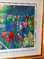 Paddock at Chantilly 1992 - Huge Limited Edition Print by LeRoy Neiman - 2