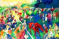 Paddock at Chantilly 1992 - Huge Limited Edition Print by LeRoy Neiman - 0