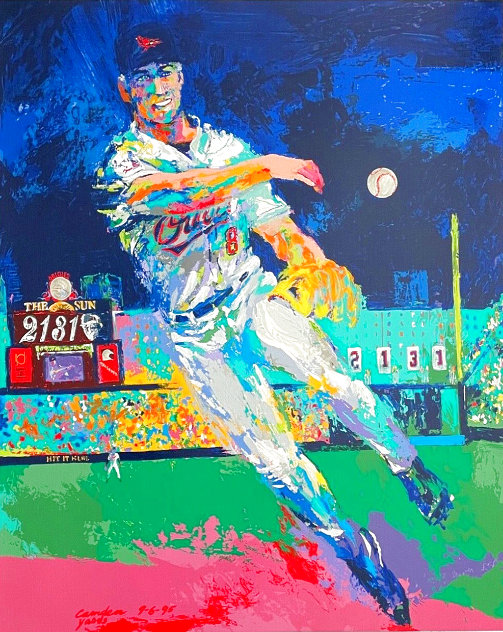 Cal Ripken AP 2000 HS by Player and Artist - Baseball Limited Edition Print by LeRoy Neiman