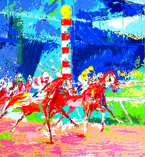 Clubhouse Turn 1974 Limited Edition Print - LeRoy Neiman Clubhouse Turn 1974 Limited Edition Print - LeRoy Neiman