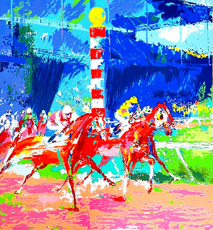 Clubhouse Turn 1974 Limited Edition Print - LeRoy Neiman