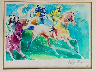 Daily Double Watercolor and Trial Proof Etching Diptych 1976 Watercolor by LeRoy Neiman - 3
