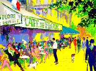 L'apres Midi D'or 1999 - Cafe De Flore Limited Edition Print by LeRoy Neiman - 0