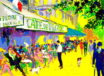 L'apres Midi D'or 1999 - Cafe De Flore Limited Edition Print - LeRoy Neiman