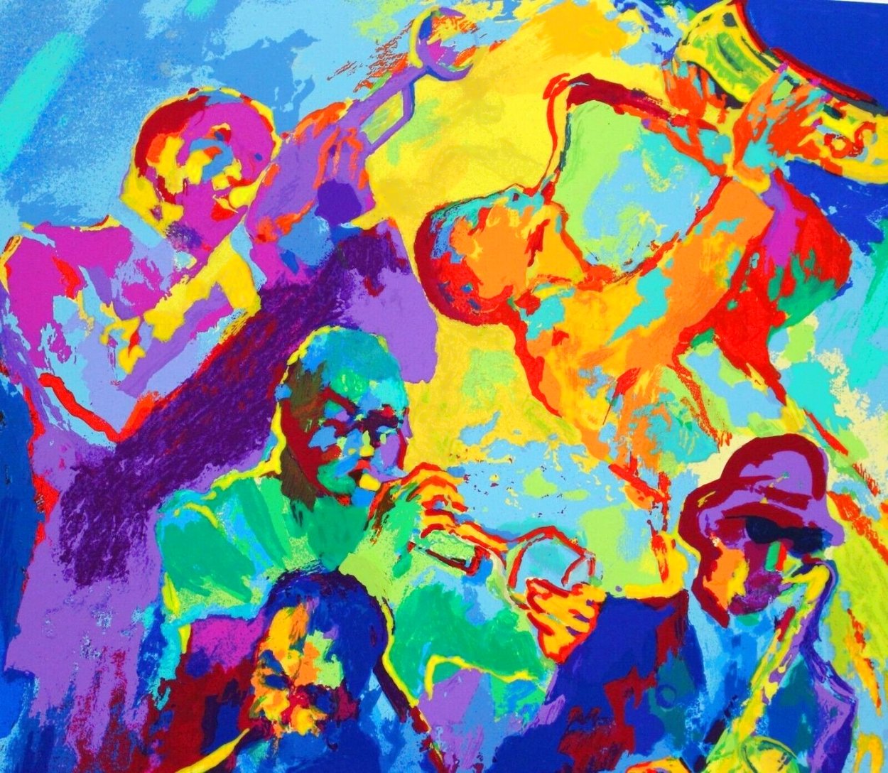 Jazz Horns 2004 Limited Edition Print by LeRoy Neiman Jazz Horns 2004 Limited Edition Print by LeRoy Neiman