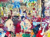 FX McRory's Whisky Bar 1980 - Huge - Seattle  Limited Edition Print by LeRoy Neiman - 3