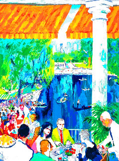 Boathouse, Central Park 2003 - New York - NYC Limited Edition Print - LeRoy Neiman