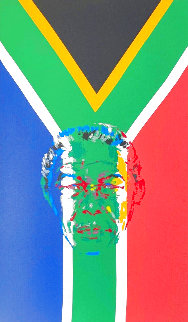 President Nelson Mandela 1997 - Huge  Limited Edition Print - LeRoy Neiman