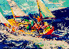 North Sea Sailing 1981 - Huge Limited Edition Print by LeRoy Neiman - 0