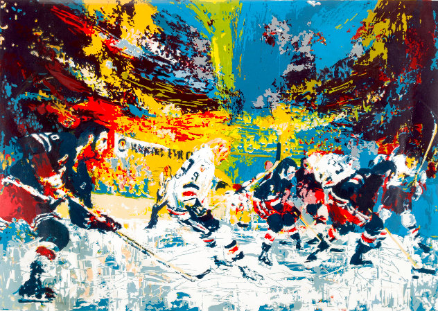 Ice Men 1974 - Huge Limited Edition Print by LeRoy Neiman Ice Men 1974 - Huge Limited Edition Print by LeRoy Neiman