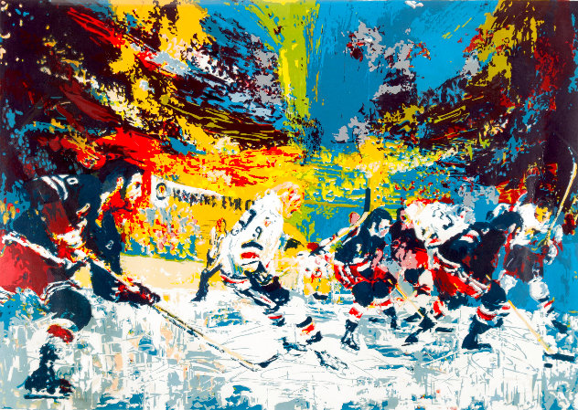 Ice Men 1974 - Huge - Hockey Limited Edition Print by LeRoy Neiman