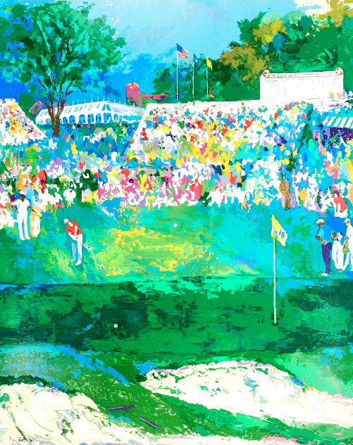 Bethpage Black Course  - US Open 2002 - Huge - New York - Golf Limited Edition Print by LeRoy Neiman