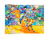 Adriano, World Champion Bull Rider on Little Yellow Jacket PP 2007 - Huge Limited Edition Print by LeRoy Neiman - 1