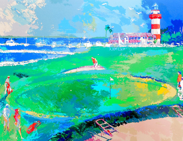 18th at Harbour Town 1992 Hilton Head Island, South Carolina - Golf Limited Edition Print by LeRoy Neiman