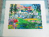 Amphitheater at Riviera Golf Course 1992 - Los Angeles, California - Golf - Genesis Limited Edition Print by LeRoy Neiman - 1