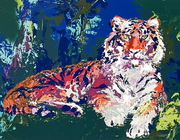 Caspian Tiger HC 1980 Limited Edition Serigraph by LeRoy Neiman - For ...