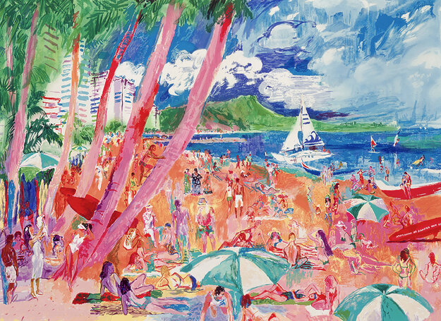 Diamond Hawaii 1988 - Huge Limited Edition Print - LeRoy Neiman