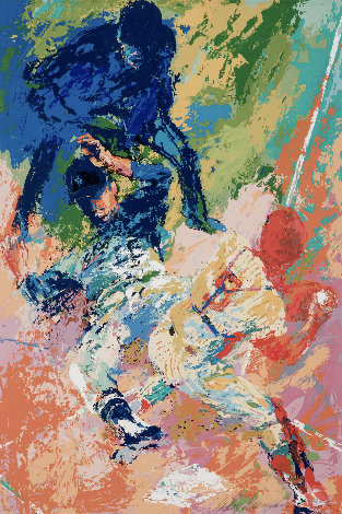 Sliding Home 1980 - Baseball Limited Edition Print - LeRoy Neiman